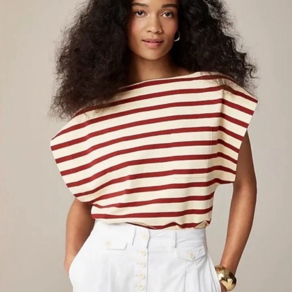 Jcrew NWT striped tol with pocket